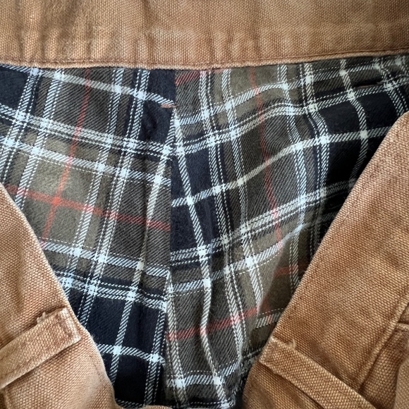 Carhartt Work Pants Carpenter Tan Brown Flannel Lined Size Waist 34" Inseam 31" - Picture 7 of 8